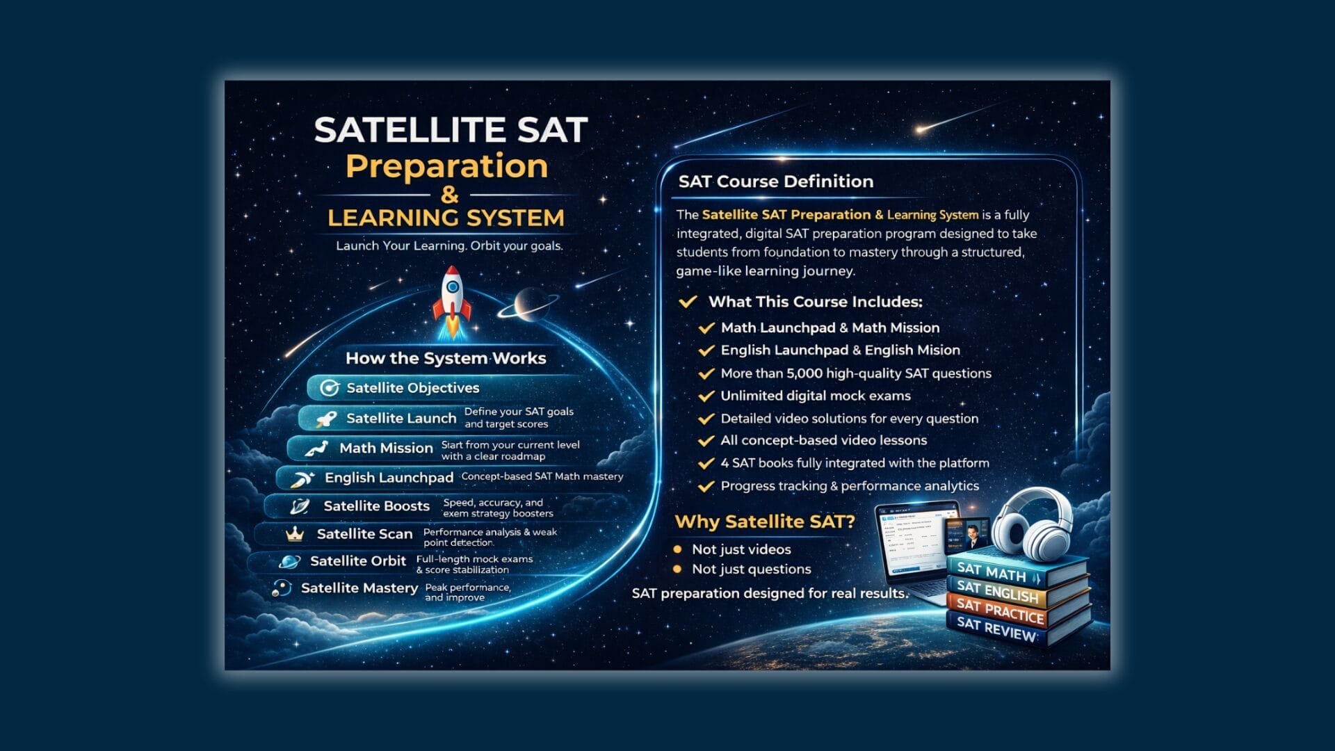 Digital SAT Course & SATELLITE LEARNING SYSTEM